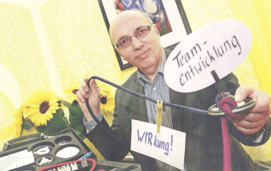 Dr. Walter Schoger, comformer und Entwickler des comforming im Fränkischen Tag