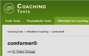 coaching-Tool comformer: comforming als Coaching-Hilfsmittel auf RAUEN Coaching Tools